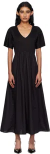 Weekend Max Mara Black Bronzo Midi Dress In Black