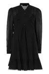 Weekend Max Mara Lace-insert Ruffled Mini Dress