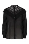 Weekend Max Mara Sheer Fabric Blouse Lace Detailing