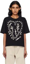 Weekend Max Mara Lecco T-shirt In Black Cotton In Black