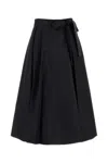 Weekend Max Mara A-line Pleated Skirt Waist Tie
