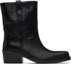Weekend Max Mara Black Ranch Boots In Black