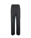 Weekend Max Mara Black Visual Trousers In Black