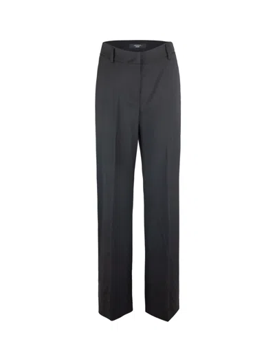 WEEKEND MAX MARA WOMEN BLACK REGULAR FLAT FRONT PANT, 24 LUXURY PANTS FOR WOMEN DARVEYS