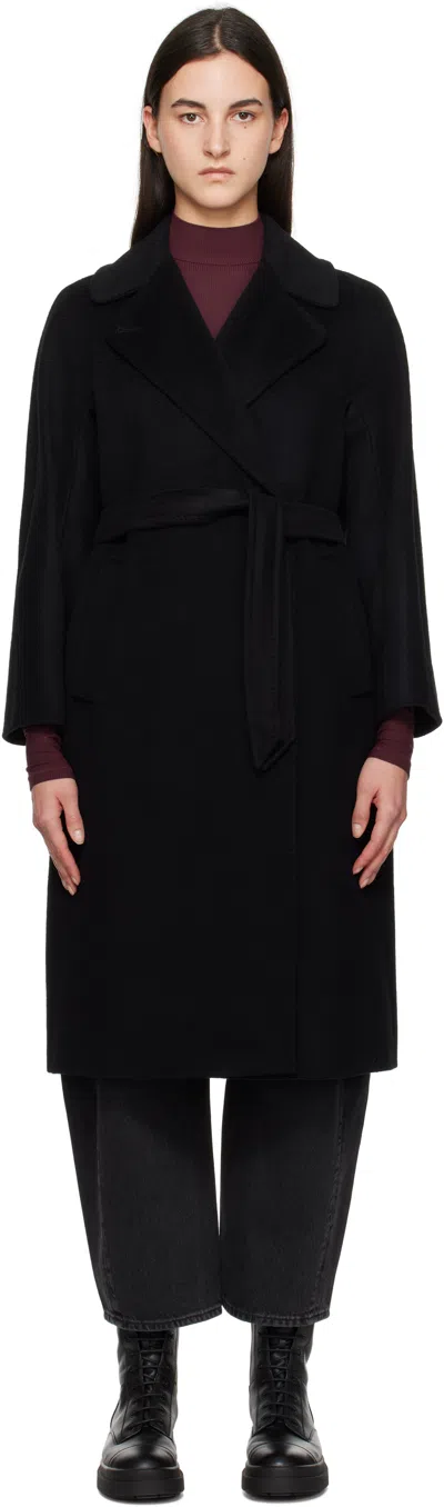 Weekend Max Mara Black Resina Coat In 013 Black