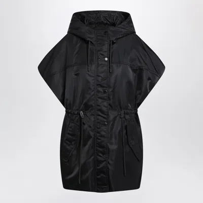 Weekend Max Mara Black Sleeveless Jacket In Nylon