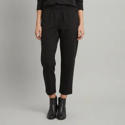 Pre-owned Weekend Max Mara Black Stretch Cotton Regular Fit Elfo Trousers L
