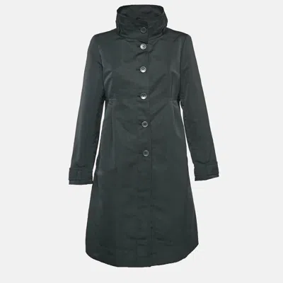 Weekend Max Mara Black Synthetic Pleated Mid-length Coat