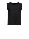 Weekend Max Mara Black T-shirt In Viscose Yarn In Black