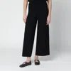 Weekend Max Mara Black Viscose-knit Trousers In Blue