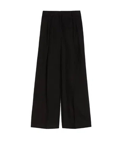 WEEKEND MAX MARA WEEKEND MAX MARA BLACK WIDE LEG TROUSERS
