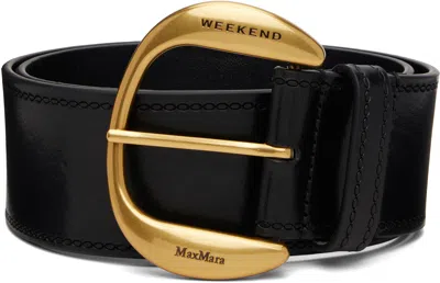 Weekend Max Mara Black Wkalaccato Belt