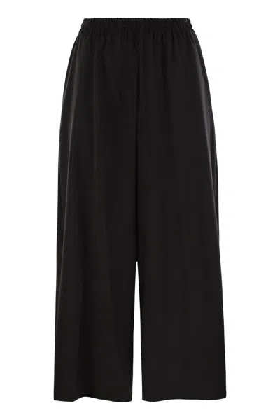 Weekend Max Mara Max Mara Weekend Elmo Loose Fitting Pants In Black