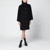 Weekend Max Mara Black Wool Single-breasted Coat In Black