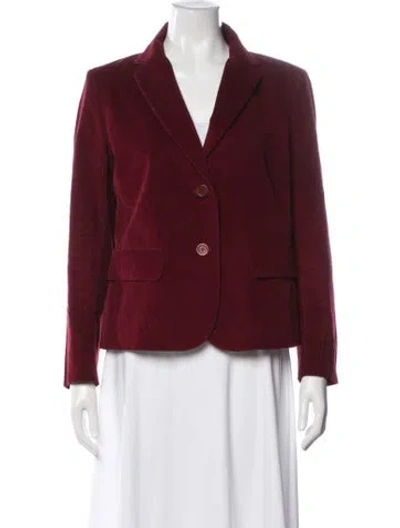 Pre-owned Weekend Max Mara Blazer In Burgundy
