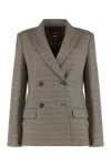 Weekend Max Mara Blazer In Batavia Wool In Multi