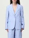 Weekend Max Mara Aletta Striped Single-breasted Blazer In Blue