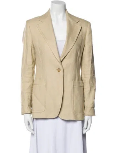 Pre-owned Weekend Max Mara Blazer In Yellow