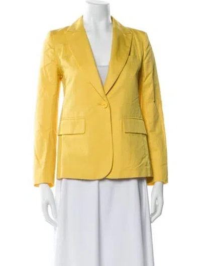 Pre-owned Weekend Max Mara Blazer In Yellow