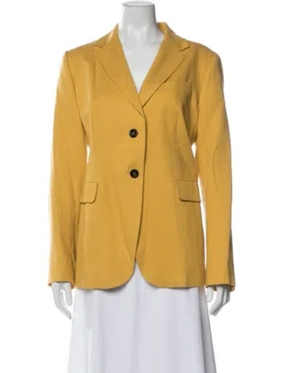 Pre-owned Weekend Max Mara Blazer In Yellow