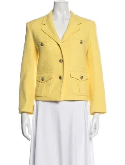 Pre-owned Weekend Max Mara Blazer In Yellow