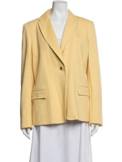 Pre-owned Weekend Max Mara Blazer In Yellow