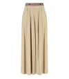 Weekend Max Mara Tan Bleu Maxi Skirt In Beige