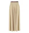 Weekend Max Mara Tan Bleu Maxi Skirt In Neutral