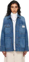 Weekend Max Mara Blue Aligi Denim Jacket In Blue