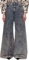 Weekend Max Mara Blue & Beige Pallore Jeans In 013 Pink