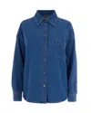 Weekend Max Mara Camicia Oversize Medium Blue In Blue