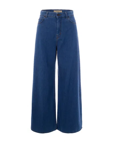 Weekend Max Mara Blue Relaxed High Rise Jeans