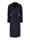 Weekend Max Mara Blue Resin Coat In Blue