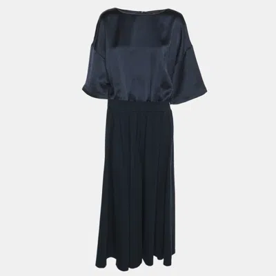 Weekend Max Mara Blue Satin Jersey Dress