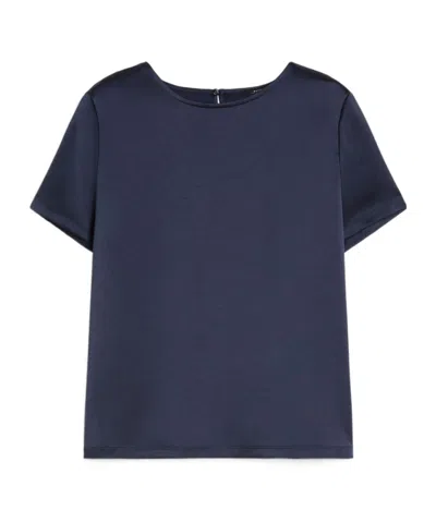 WEEKEND MAX MARA SATIN AND JERSEY T-SHIRT
