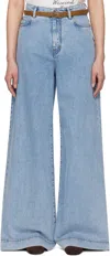 Weekend Max Mara Five-bag Jeans In 038 Navy
