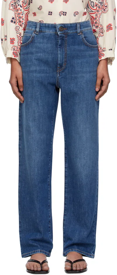 Weekend Max Mara Blue W90 Straight Jeans