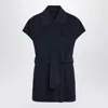 Weekend Max Mara Elegia Sleeveless Jacket Navy