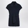 Weekend Max Mara Elegia Sleeveless Jacket Navy