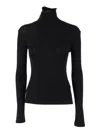 Weekend Max Mara Teseo Turtleneck Jersey In Black