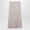 Weekend Max Mara Blush Satin Midi Skirt In Pink