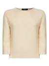 Weekend Max Mara Boat-neck Sweaters In Neutral