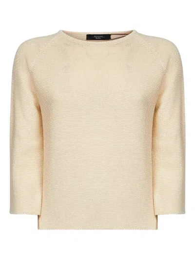 Weekend Max Mara Boat-neck Sweaters In Neutral