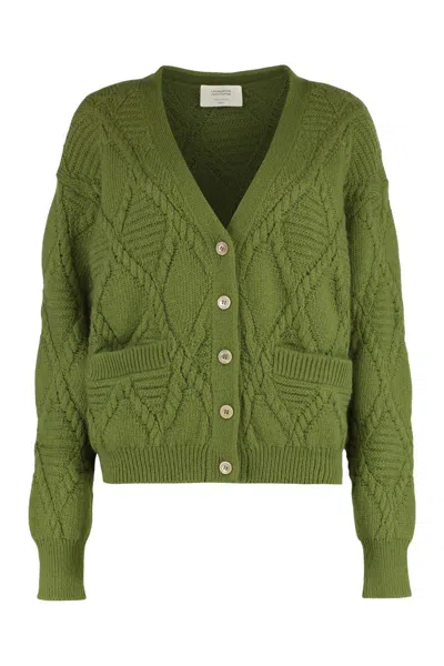 Weekend Max Mara Bolero Mohair Blend Cardigan In Green