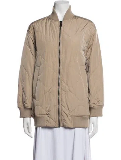 Pre-owned Weekend Max Mara Bomber Jacket In Neutrals