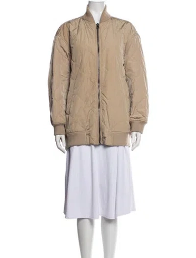 Pre-owned Weekend Max Mara Bomber Jacket In Neutrals