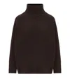 Weekend Max Mara Borgia Chocolate Turtleneck Sweater In Brown