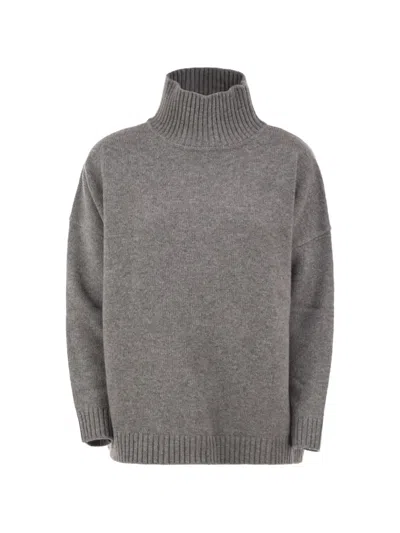 Weekend Max Mara Borgia Dropped-shoulder High-neck Sweater In Multi