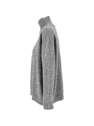 Weekend Max Mara Borgia High-neck Sweater In Gray