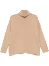 Weekend Max Mara Long-sleeved Wool Sweater In Neutrals